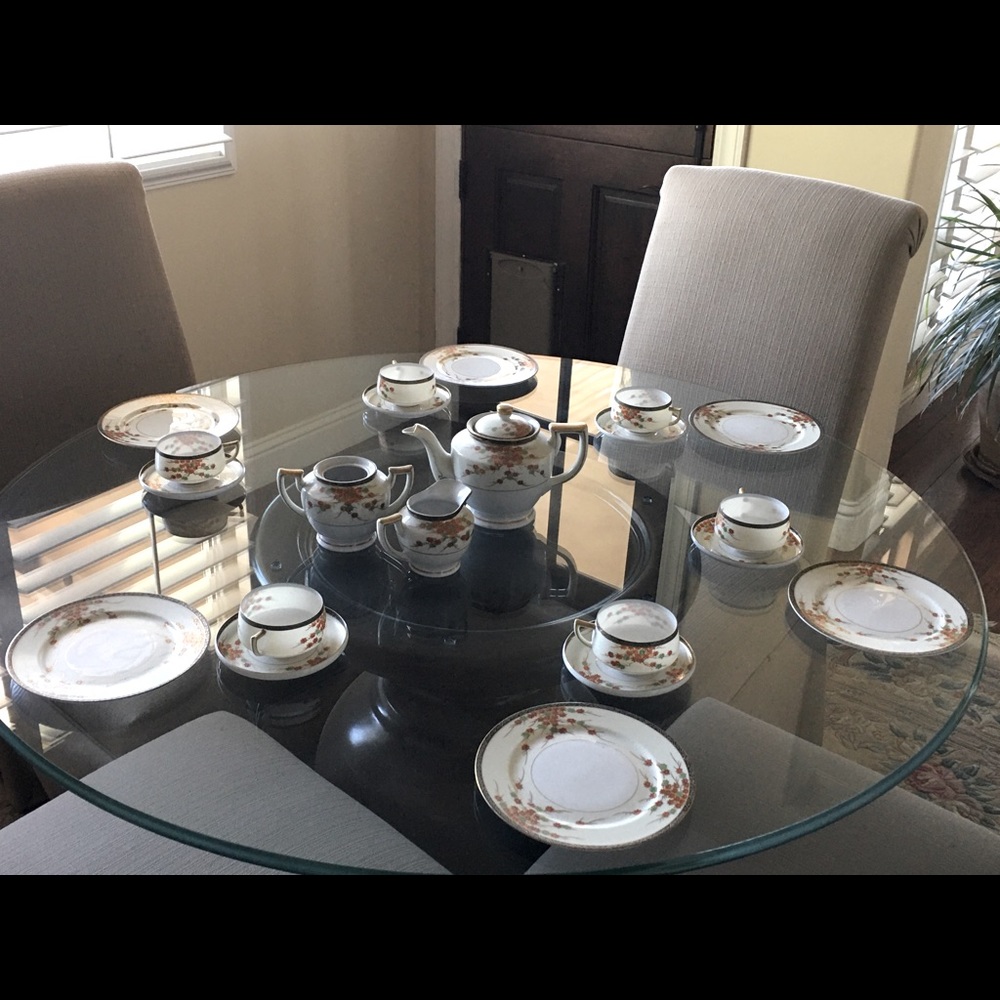 Hakusan 6 piece Tea Service made in occupied Japan